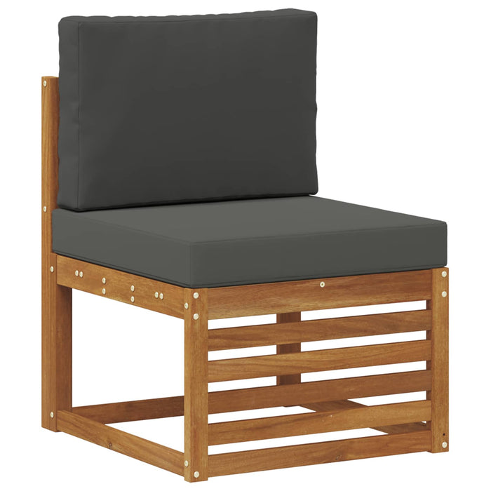 Set de canapele de exterior cu pernă 7 pcs Natural și Antracit - WALTI WALTI