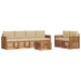 Set de canapele de exterior cu pernă 7 pcs Natural și Bej - WALTI WALTI
