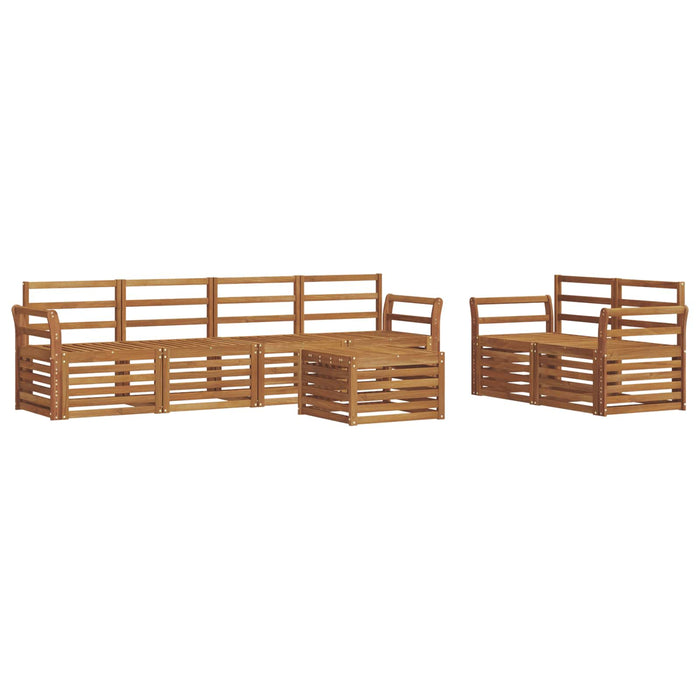 Set de canapele de exterior 7 pcs natural Lemn Solid de Acacia - WALTI WALTI