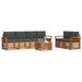 Set de canapele de exterior cu pernă 7 pcs Natural și Antracit - WALTI WALTI
