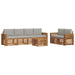 Set de canapele de exterior 7 pcs Gri natural și deschis - WALTI WALTI