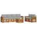Set de canapele de exterior 7 pcs Gri natural și deschis - WALTI WALTI