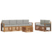 Set de canapele de exterior 7 pcs Gri natural și deschis - WALTI WALTI