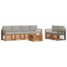 Set de canapele de exterior 7 pcs Gri natural și deschis - WALTI WALTI