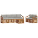 Set de canapele de exterior 7 pcs Gri natural și deschis - WALTI WALTI