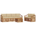 Set de canapele de exterior cu pernă 7 pcs Natural și Bej - WALTI WALTI