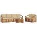 Set de canapele de exterior cu pernă 7 pcs Natural și Bej - WALTI WALTI