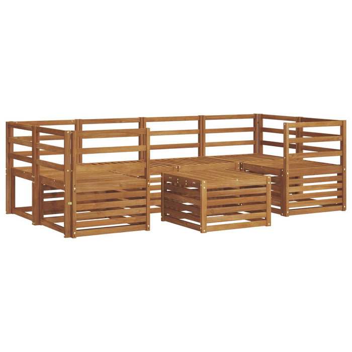 Set de canapele de exterior 7 pcs natural Lemn Solid de Acacia - WALTI WALTI