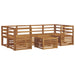 Set de canapele de exterior 7 pcs natural Lemn Solid de Acacia - WALTI WALTI