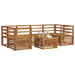 Set de canapele de exterior 7 pcs natural Lemn Solid de Acacia - WALTI WALTI