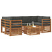 Set de canapele de exterior cu pernă 7 pcs Natural și Antracit - WALTI WALTI