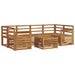 Set de canapele de exterior 7 pcs natural Lemn Solid de Acacia - WALTI WALTI