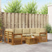 Set de canapele de exterior cu pernă 7 pcs Natural și Bej - WALTI WALTI