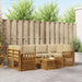 Set de canapele de exterior cu pernă 7 pcs Natural și Bej - WALTI WALTI