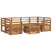 Set de canapele de exterior 7 pcs natural Lemn Solid de Acacia - WALTI WALTI