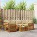 Set de canapele de exterior cu pernă 7 pcs Natural și Bej - WALTI WALTI