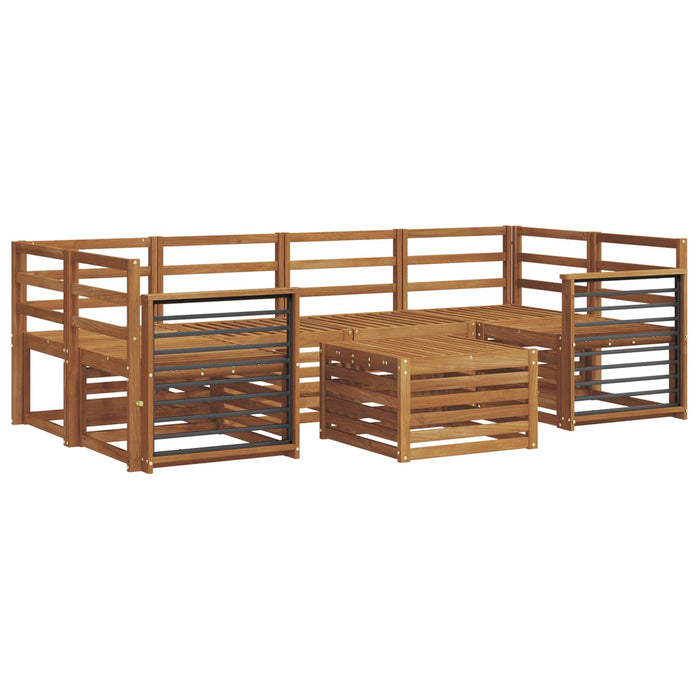 Seturi de canapele 7 pcs natural Lemn Solid de Acacia - WALTI WALTI