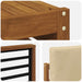 Set de canapele de exterior cu pernă 7 pcs Natural și Bej - WALTI WALTI