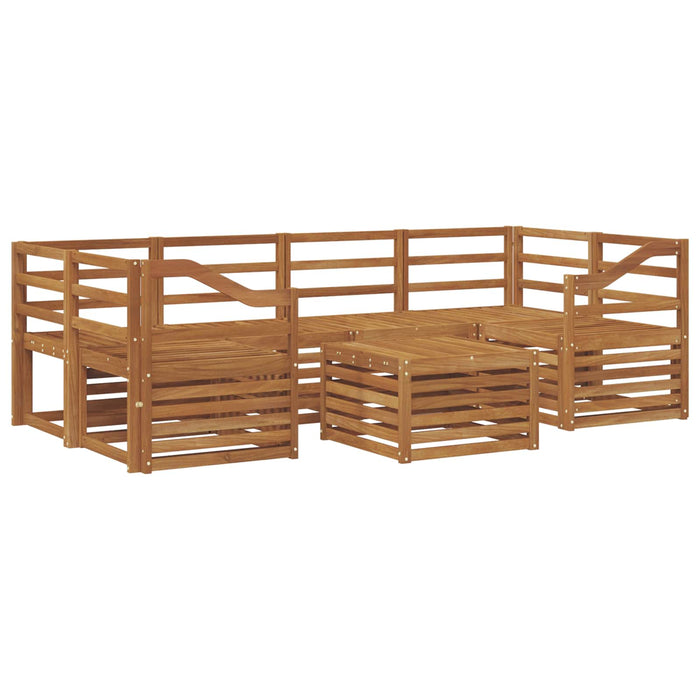 Set de canapele de exterior 7 pcs natural Lemn Solid de Acacia - WALTI WALTI