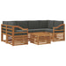 Set de canapele de exterior cu pernă 7 pcs Natural și Antracit - WALTI WALTI