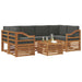 Set de canapele de exterior cu pernă 7 pcs Natural și Antracit - WALTI WALTI