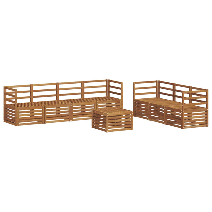 Seturi de canapele 8 pcs natural Lemn Solid de Acacia - WALTI WALTI