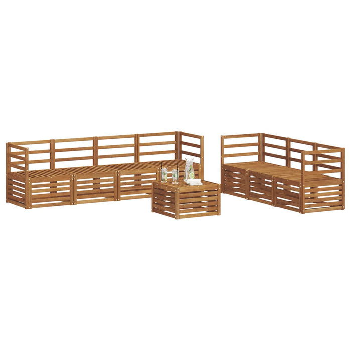 Seturi de canapele 8 pcs natural Lemn Solid de Acacia - WALTI WALTI