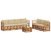 Seturi de canapele 8 pcs Natural și Bej Lemn Solid de Acacia - WALTI WALTI