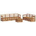 Seturi de canapele 8 pcs natural Lemn Solid de Acacia - WALTI WALTI