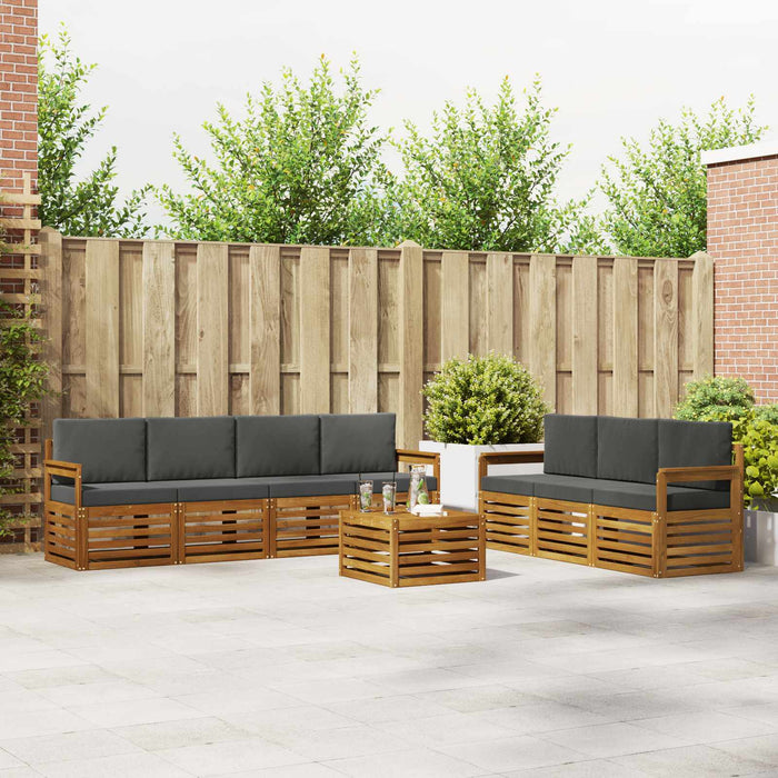 Seturi de canapele cu pernă 8 pcs Natural și Antracit - WALTI WALTI