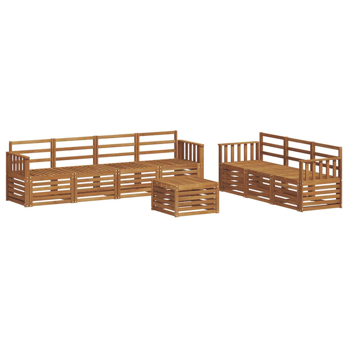 Seturi de canapele 8 pcs natural Lemn Solid de Acacia - WALTI WALTI