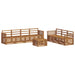 Seturi de canapele 8 pcs natural Lemn Solid de Acacia - WALTI WALTI