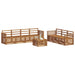 Seturi de canapele 8 pcs natural Lemn Solid de Acacia - WALTI WALTI