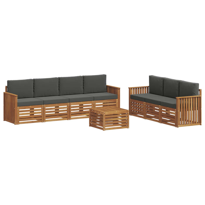 Seturi de canapele cu pernă 8 pcs Natural și Antracit - WALTI WALTI