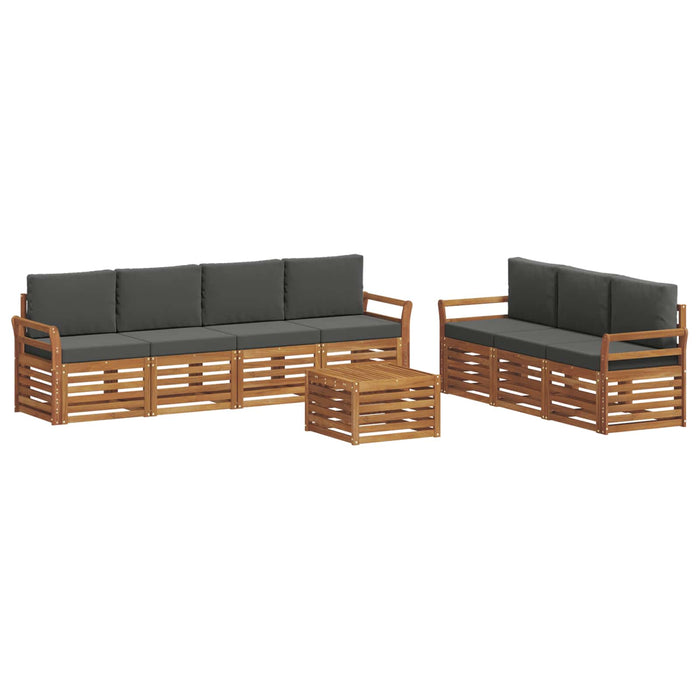 Seturi de canapele cu pernă 8 pcs Natural și Antracit - WALTI WALTI