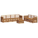 Seturi de canapele 8 pcs natural Lemn Solid de Acacia - WALTI WALTI