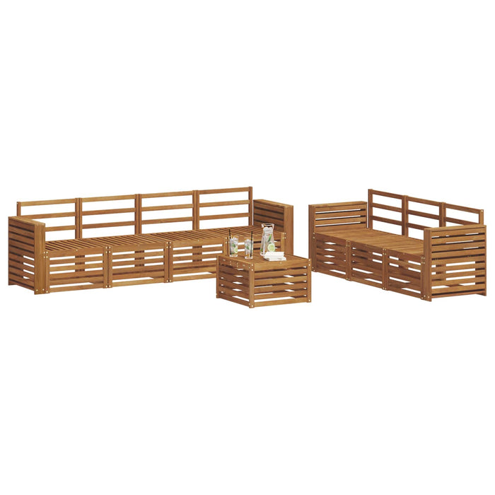 Seturi de canapele 8 pcs natural Lemn Solid de Acacia - WALTI WALTI