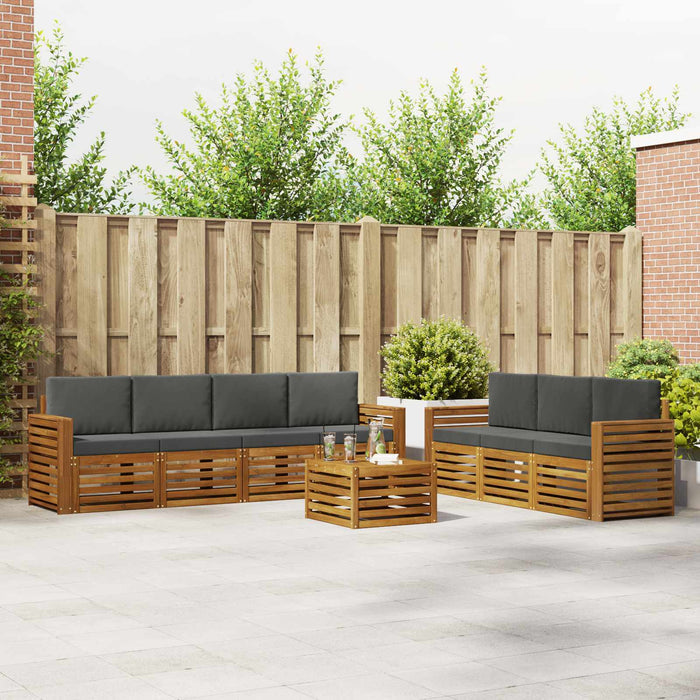 Seturi de canapele cu pernă 8 pcs Natural și Antracit - WALTI WALTI