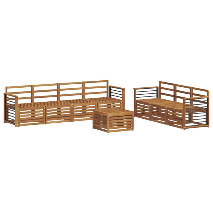 Seturi de canapele 8 pcs natural Lemn Solid de Acacia - WALTI WALTI