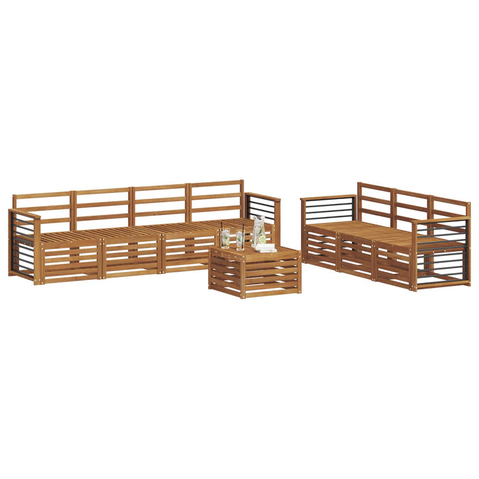 Seturi de canapele 8 pcs natural Lemn Solid de Acacia - WALTI WALTI