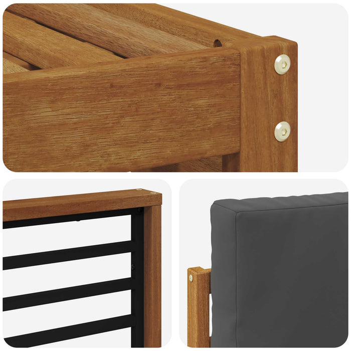 Seturi de canapele cu pernă 8 pcs Natural și Antracit - WALTI WALTI
