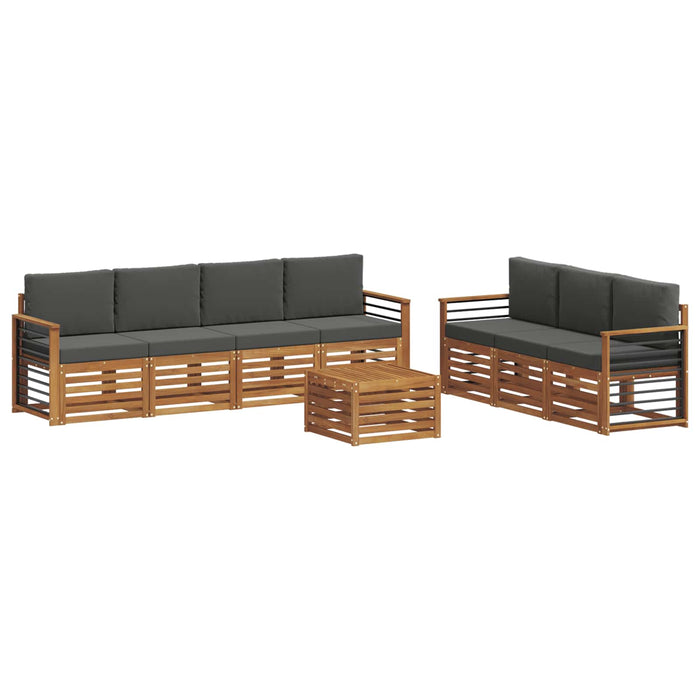 Seturi de canapele cu pernă 8 pcs Natural și Antracit - WALTI WALTI
