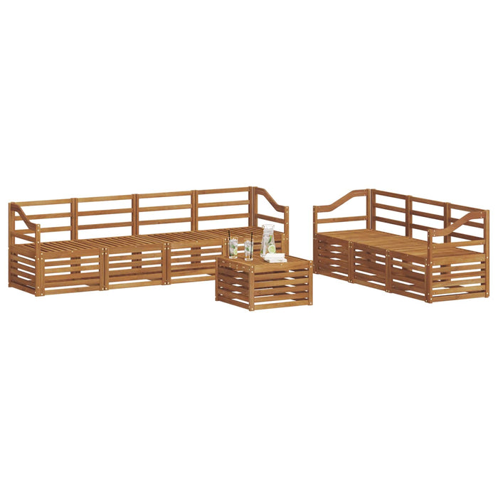 Seturi de canapele 8 pcs natural Lemn Solid de Acacia - WALTI WALTI