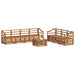 Seturi de canapele 8 pcs natural Lemn Solid de Acacia - WALTI WALTI