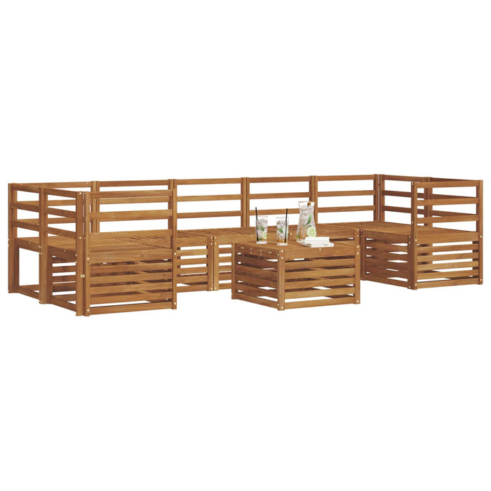 Seturi de canapele 8 pcs natural Lemn Solid de Acacia - WALTI WALTI