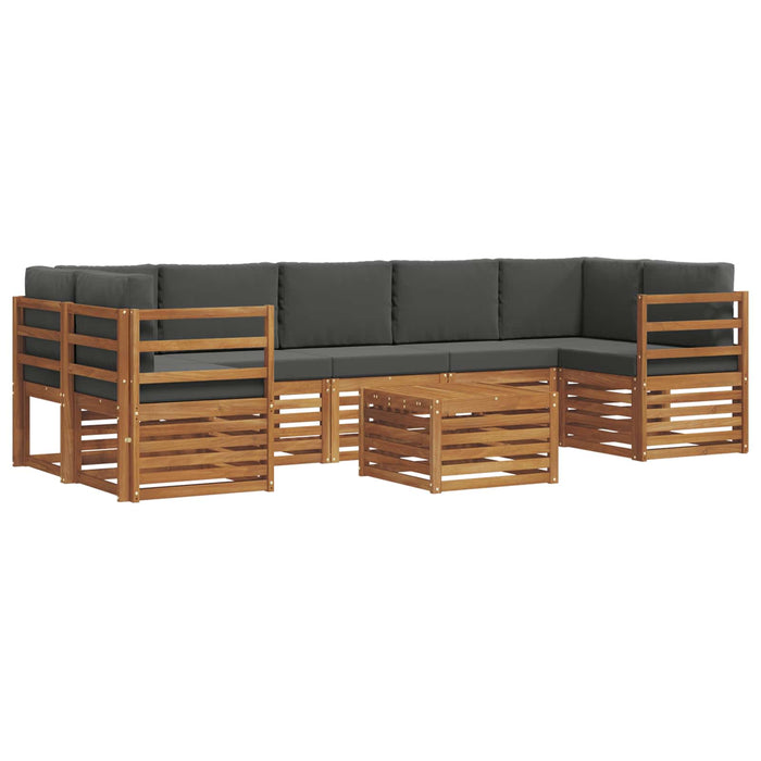 Seturi de canapele cu pernă 8 pcs Natural și Antracit - WALTI WALTI