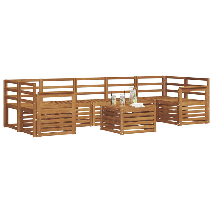 Seturi de canapele 8 pcs natural Lemn Solid de Acacia - WALTI WALTI