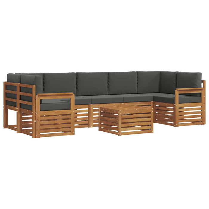 Seturi de canapele cu pernă 8 pcs Natural și Antracit - WALTI WALTI