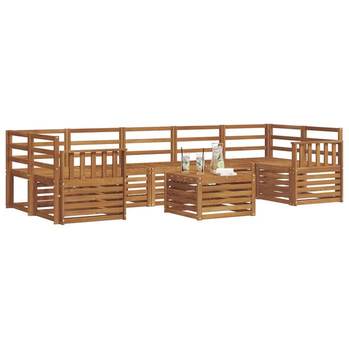 Seturi de canapele 8 pcs natural Lemn Solid de Acacia - WALTI WALTI