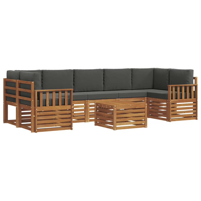 Seturi de canapele cu pernă 8 pcs Natural și Antracit - WALTI WALTI